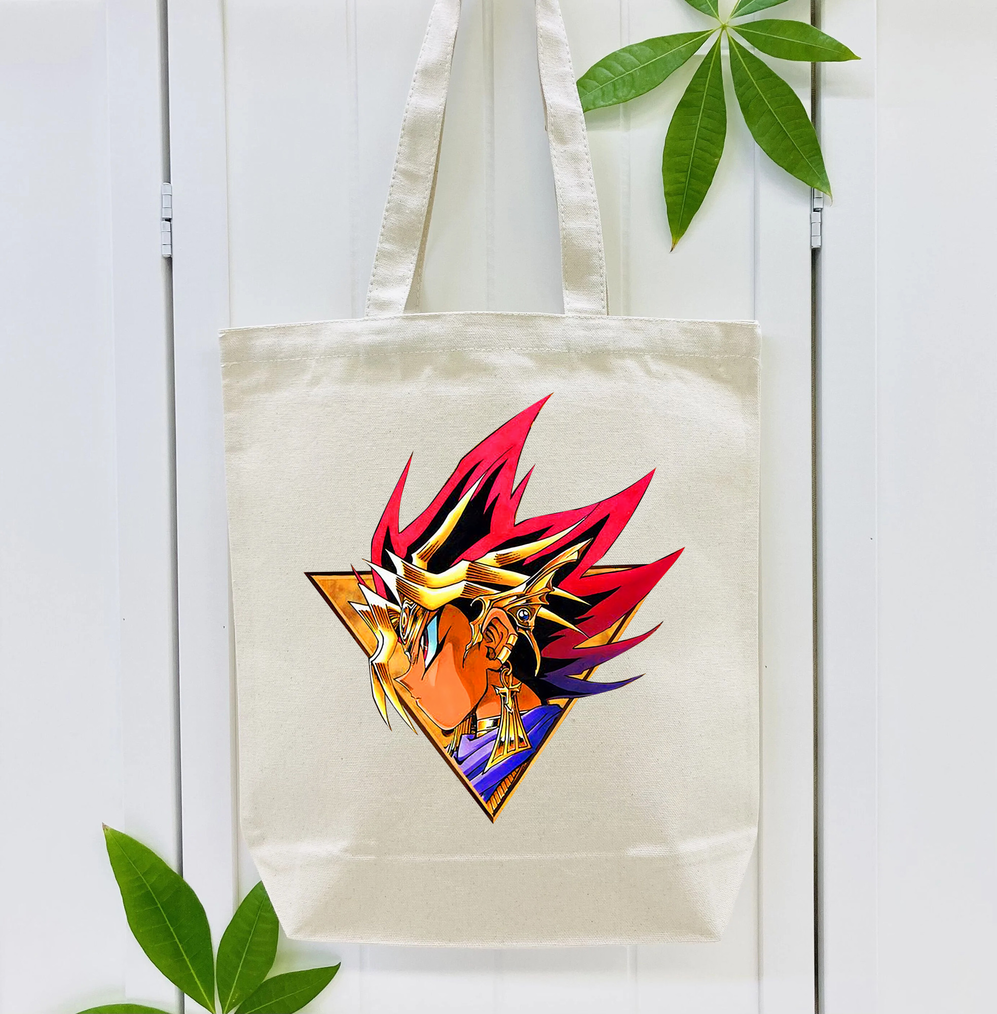遊☆戯☆王 Yu-Gi-Oh! 縦型キャンバス生地手提げバッグ　トートバッグ