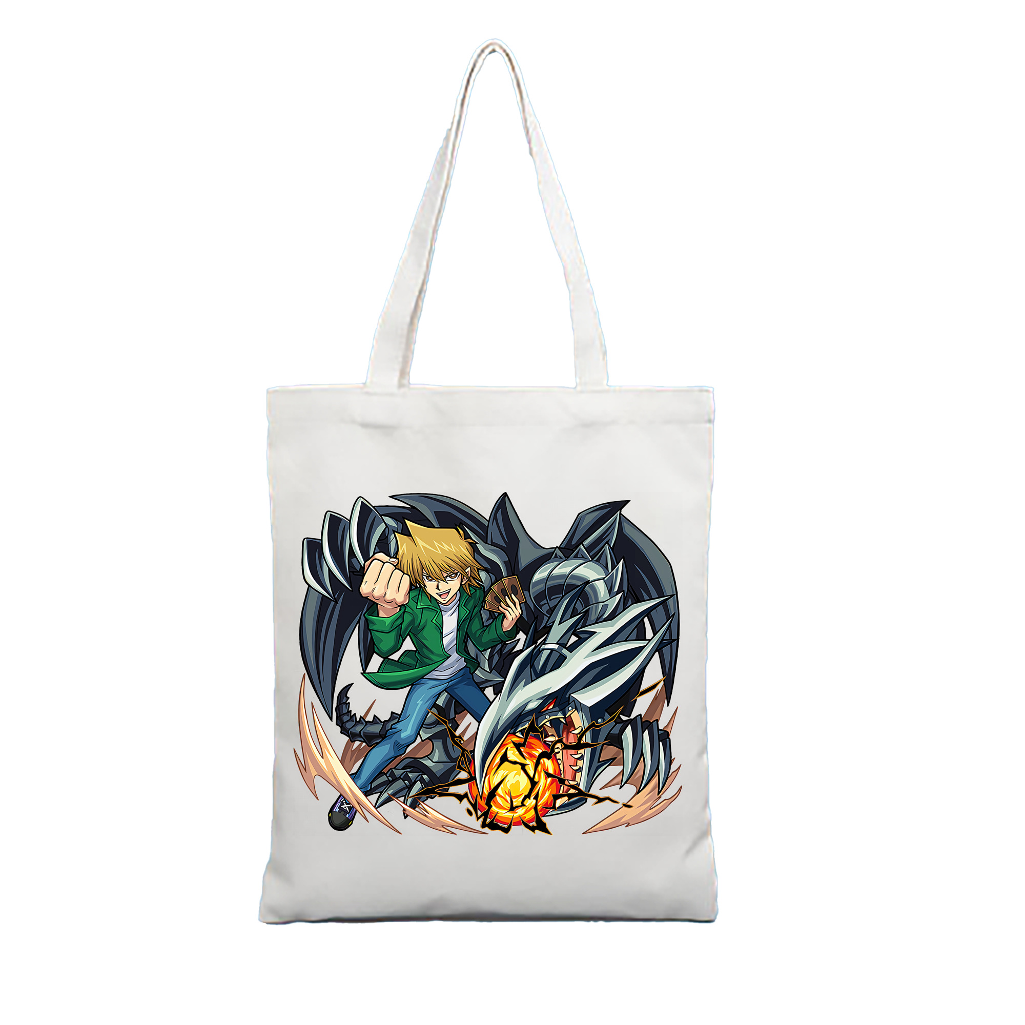 （画像用） 遊☆戯☆王 Yu-Gi-Oh! 縦型キャンバス生地手提げバッグ　トートバッグ