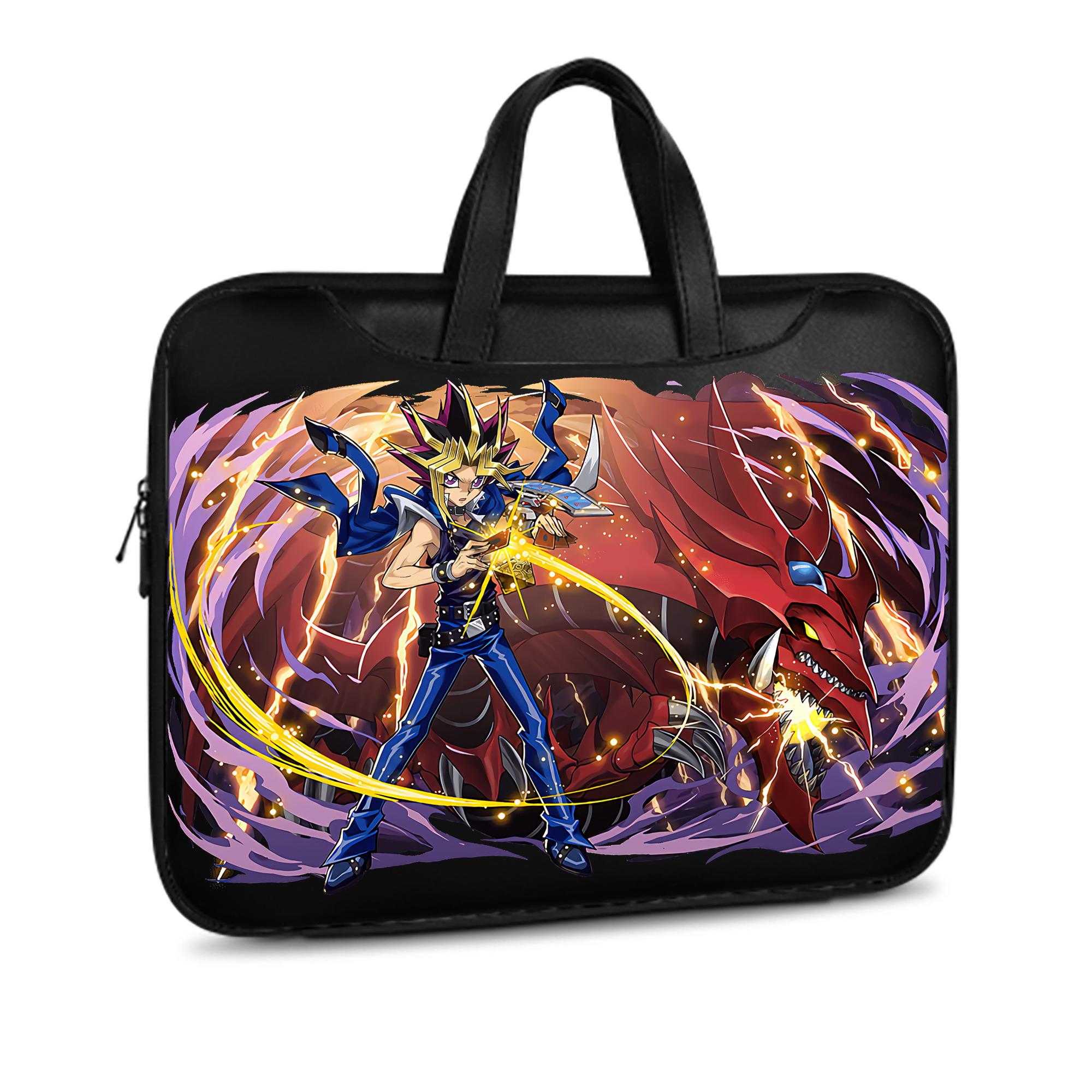 （画像用） 遊☆戯☆王 Yu-Gi-Oh! レザーラップトップバッグ　ノートパソコンケース