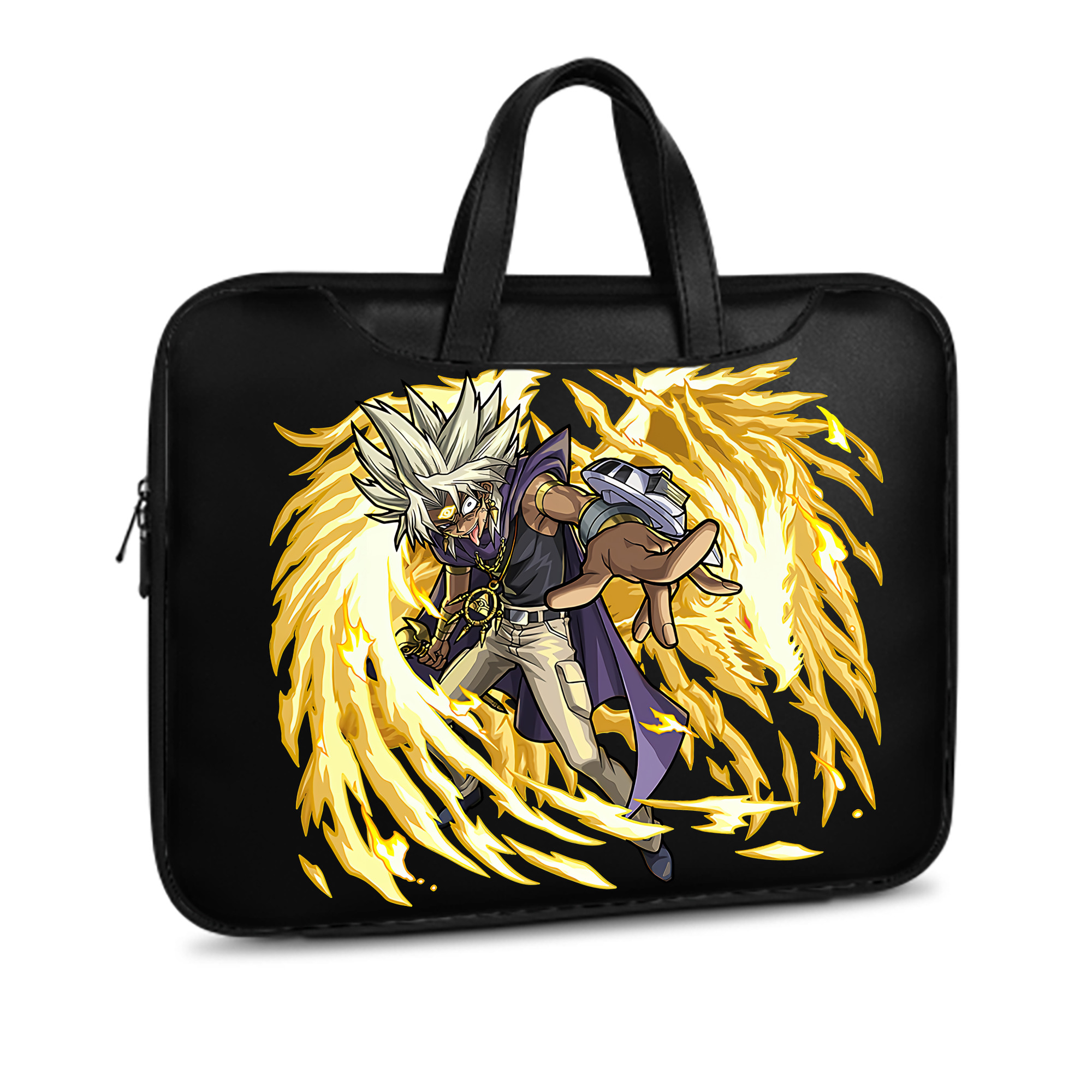 （画像用） 遊☆戯☆王 Yu-Gi-Oh! レザーラップトップバッグ　ノートパソコンケース