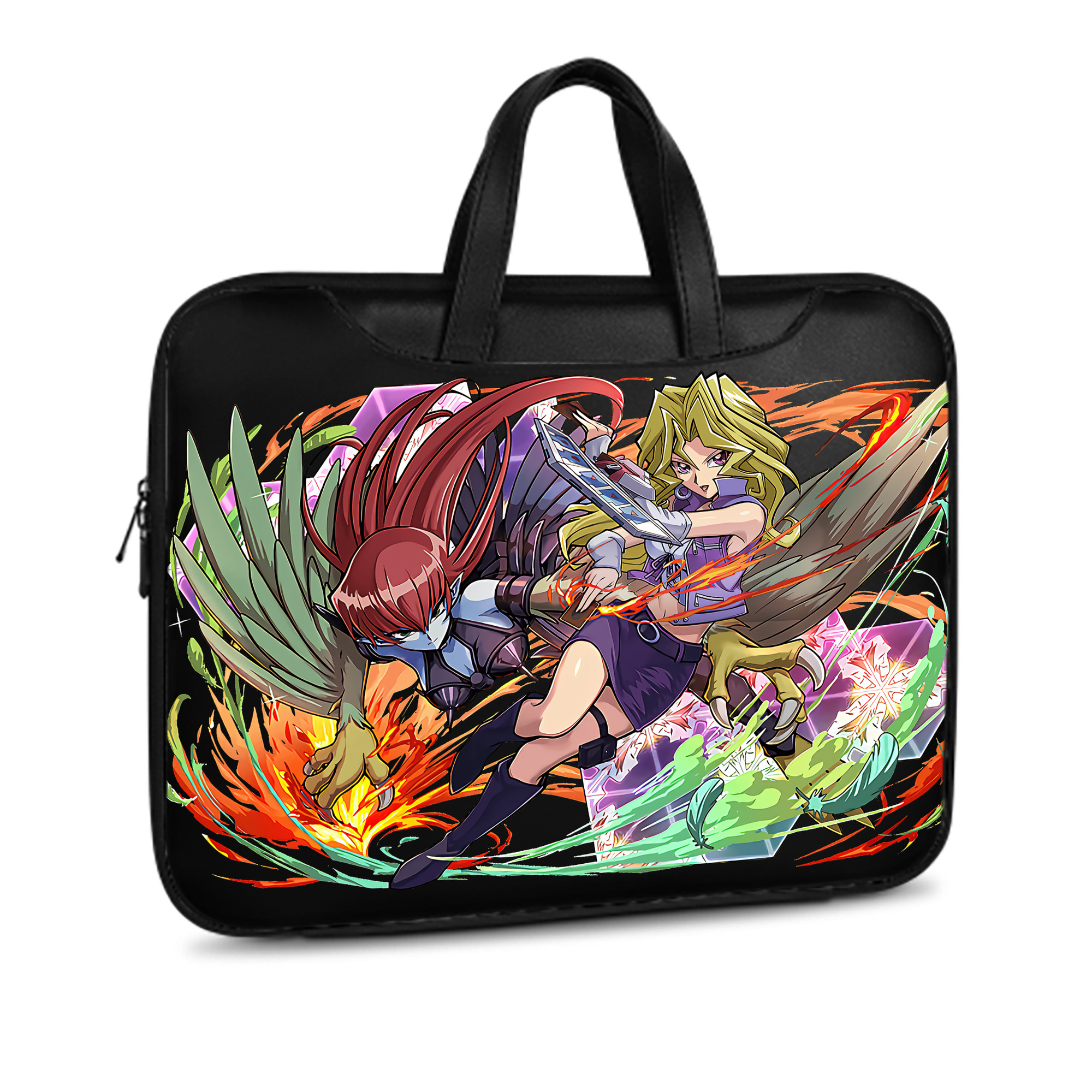 （画像用） 遊☆戯☆王 Yu-Gi-Oh! レザーラップトップバッグ　ノートパソコンケース
