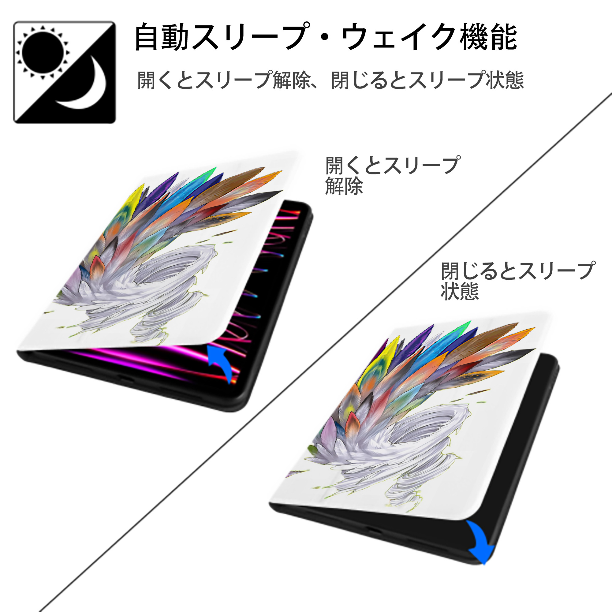 遊☆戯☆王 Yu-Gi-Oh! IPad ケース ペン収納付き 三つ折りスタンド PUレザー×シリコン 対応機種9.5/10.5/10.9インチ