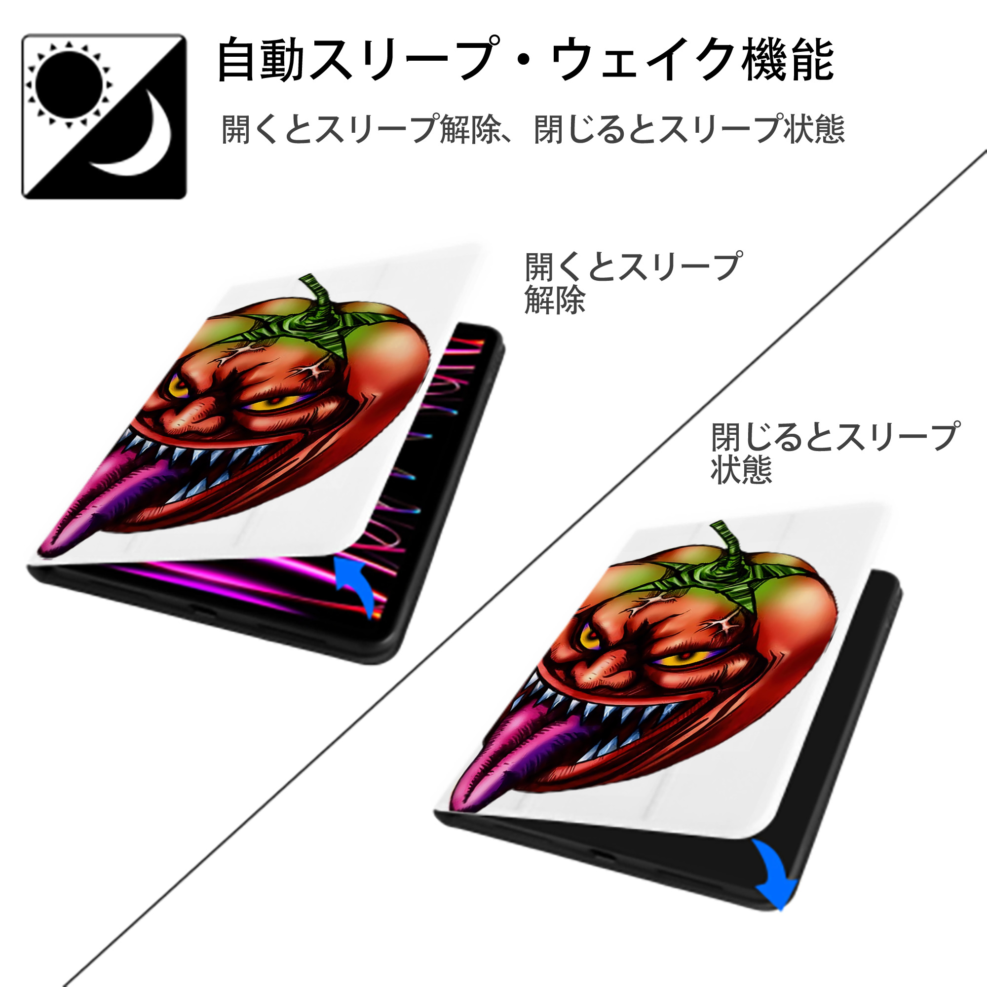 遊☆戯☆王 Yu-Gi-Oh! IPad ケース ペン収納付き 三つ折りスタンド PUレザー×シリコン 対応機種9.5/10.5/10.9インチ