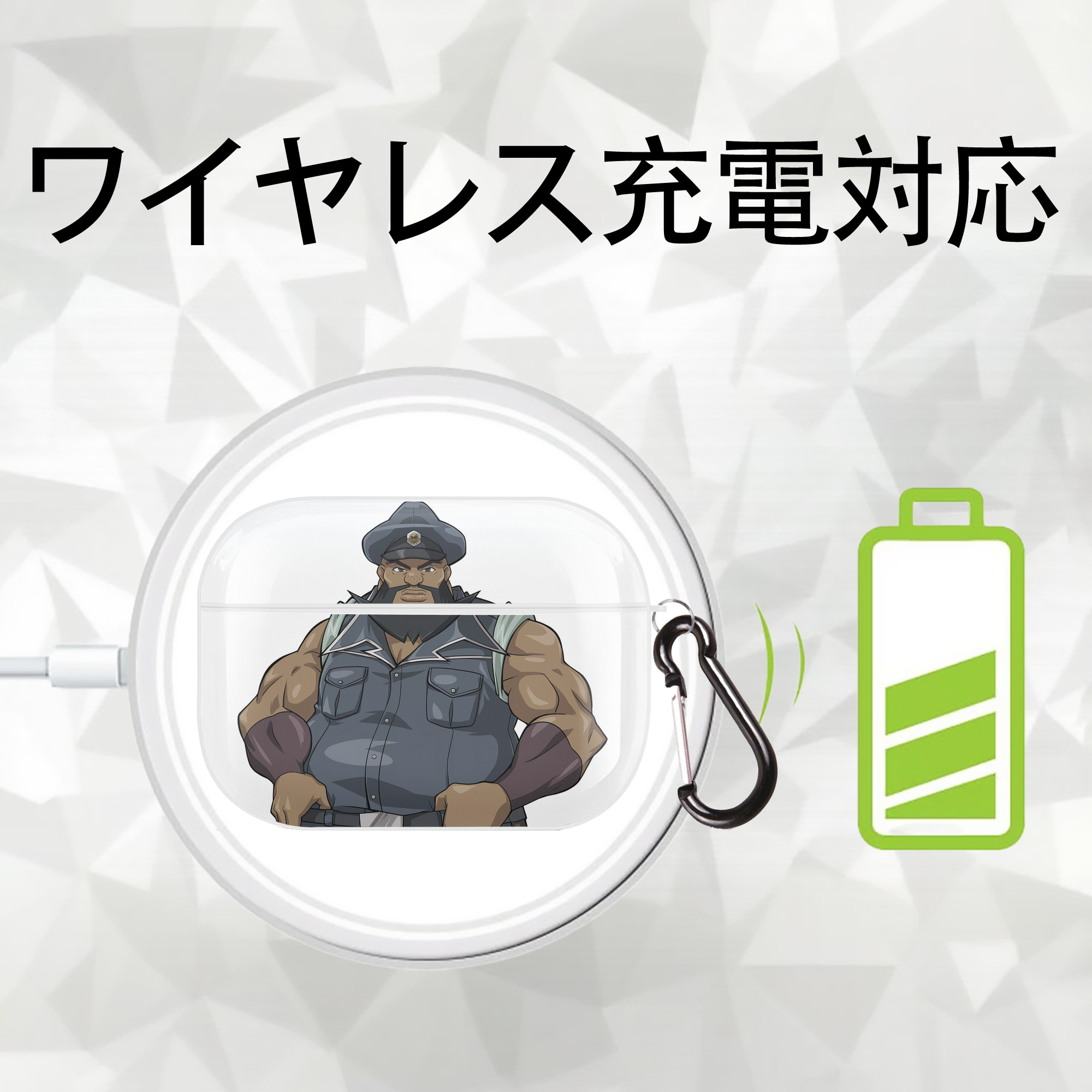 遊☆戯☆王 Yu-Gi-Oh! 【AirPods Pro用】ハードシェル保護ケース 耐衝撃・防指紋・カラビナ付き商品仕様