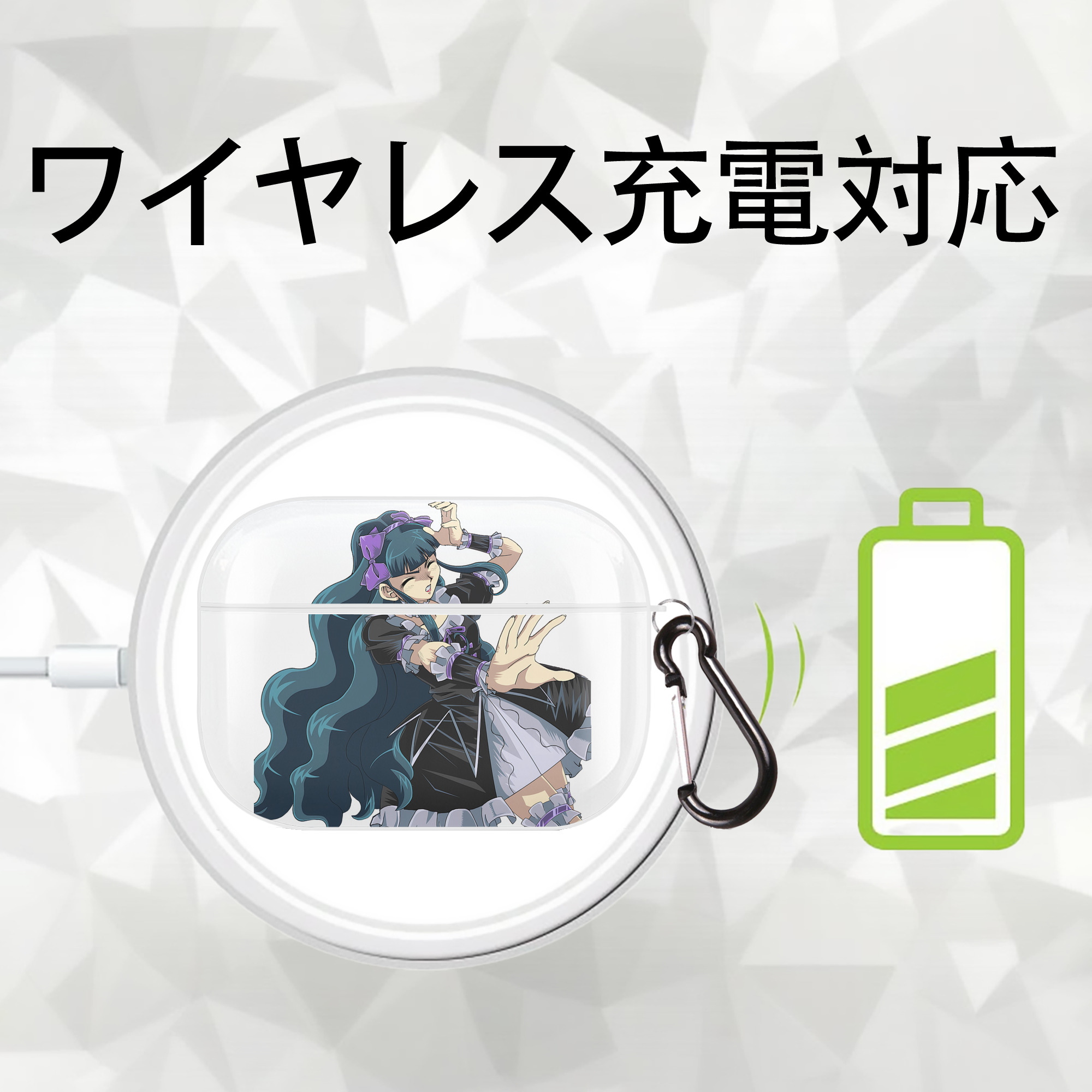 遊☆戯☆王 Yu-Gi-Oh! 【AirPods Pro用】ハードシェル保護ケース 耐衝撃・防指紋・カラビナ付き商品仕様