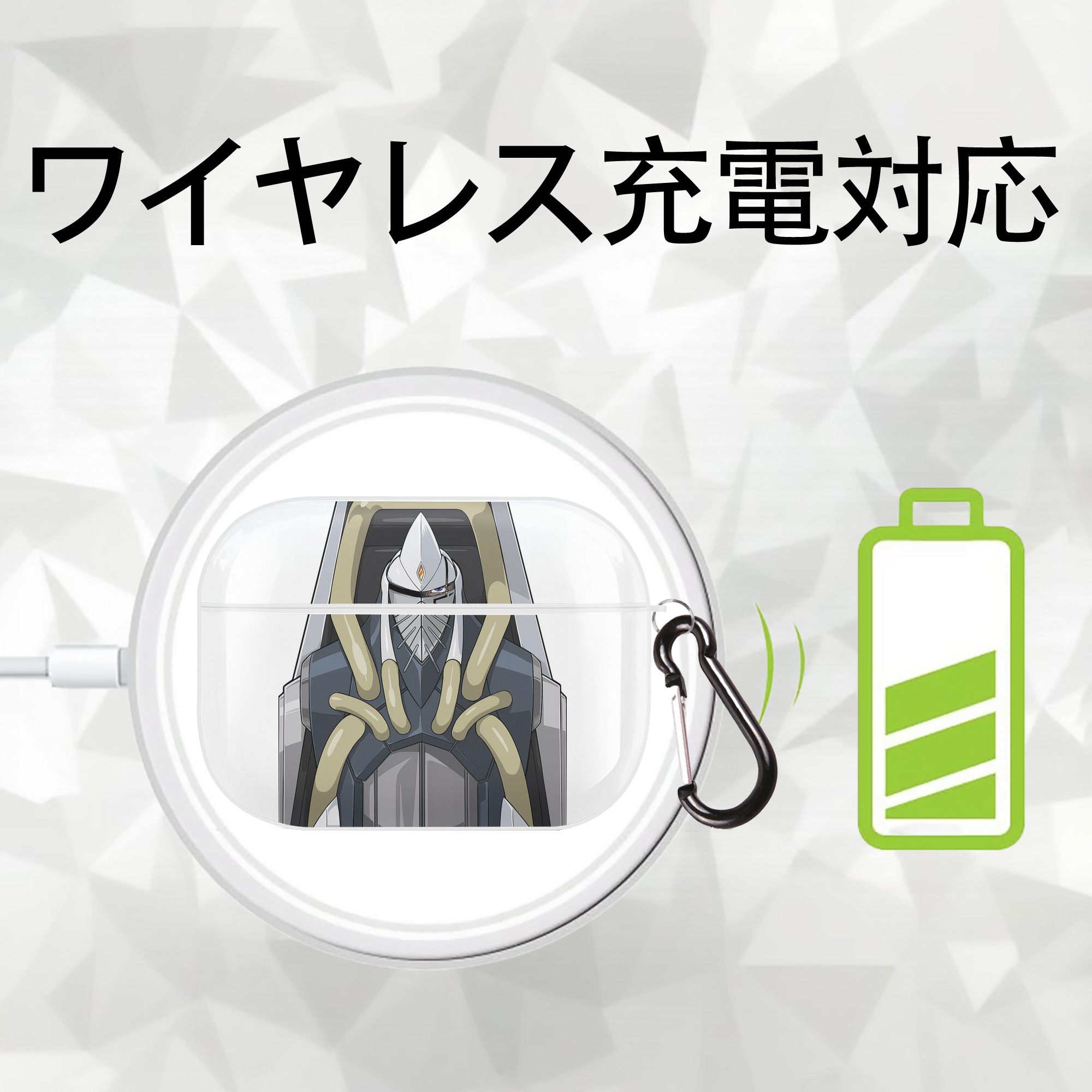 遊☆戯☆王 Yu-Gi-Oh! 【AirPods Pro用】ハードシェル保護ケース 耐衝撃・防指紋・カラビナ付き商品仕様