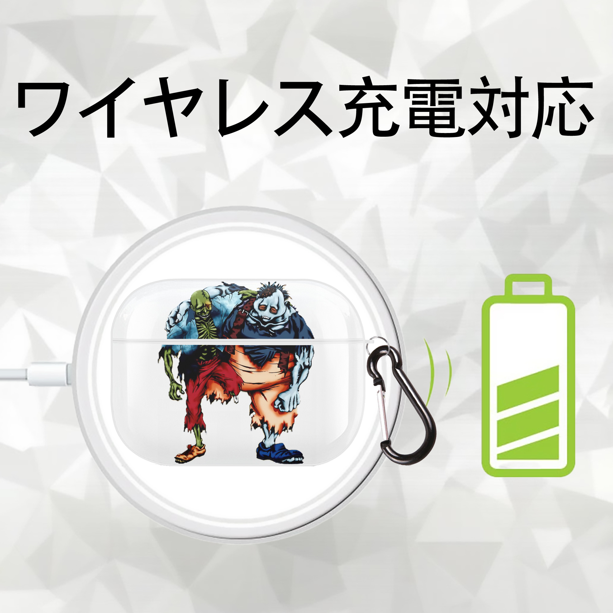 遊☆戯☆王 Yu-Gi-Oh! 【AirPods Pro用】ハードシェル保護ケース 耐衝撃・防指紋・カラビナ付き商品仕様
