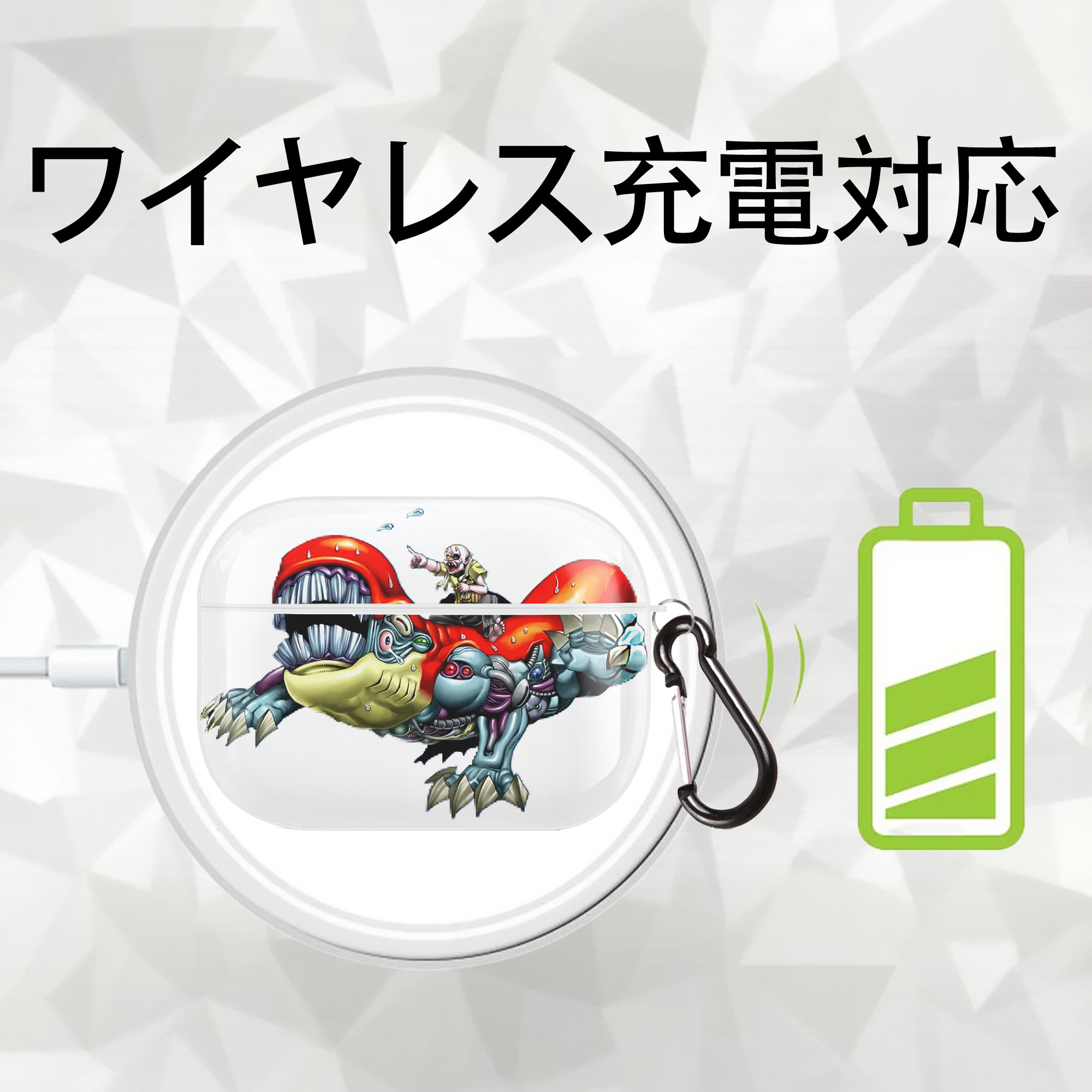 遊☆戯☆王 Yu-Gi-Oh! 【AirPods Pro用】ハードシェル保護ケース 耐衝撃・防指紋・カラビナ付き商品仕様