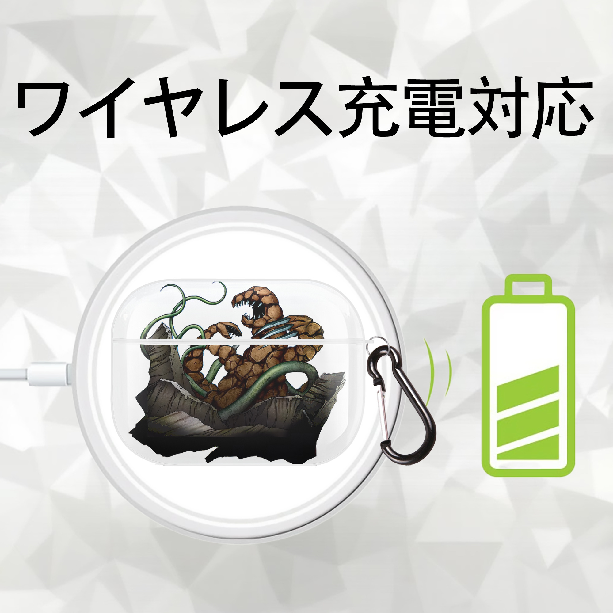 遊☆戯☆王 Yu-Gi-Oh! 【AirPods Pro用】ハードシェル保護ケース 耐衝撃・防指紋・カラビナ付き商品仕様