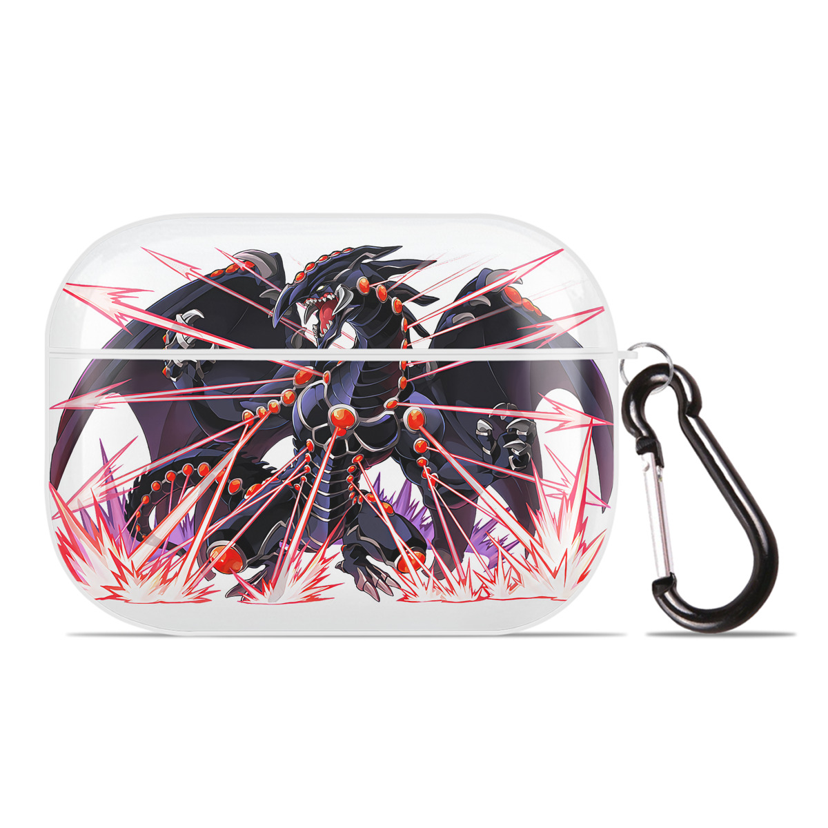 （画像用） 遊☆戯☆王 Yu-Gi-Oh! 【AirPods Pro用】ハードシェル保護ケース 耐衝撃・防指紋・カラビナ付き商品仕様