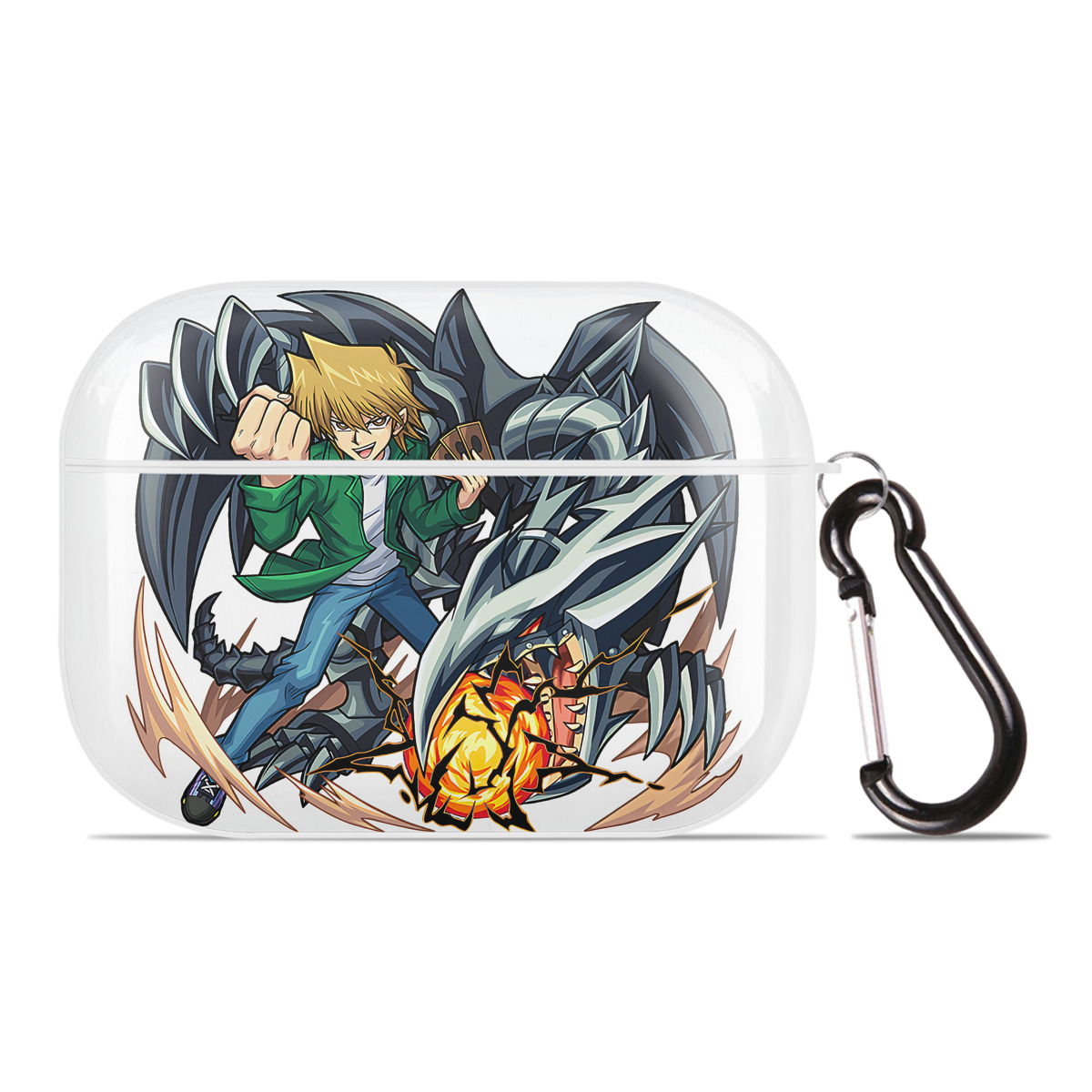 （画像用） 遊☆戯☆王 Yu-Gi-Oh! 【AirPods Pro用】ハードシェル保護ケース 耐衝撃・防指紋・カラビナ付き商品仕様
