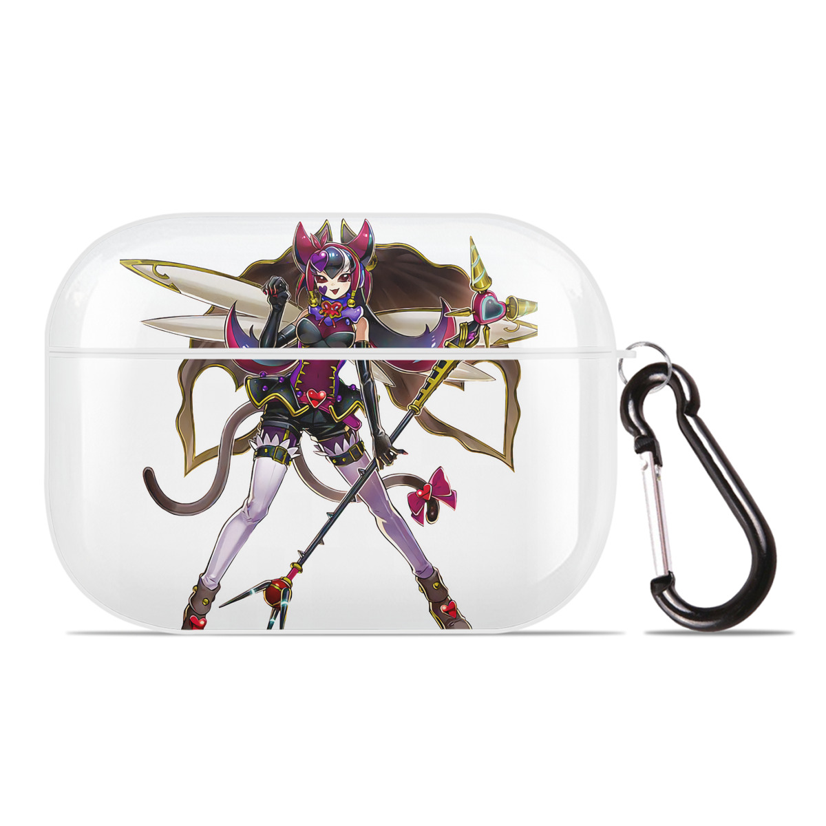 （画像用） 遊☆戯☆王 Yu-Gi-Oh! 【AirPods Pro用】ハードシェル保護ケース 耐衝撃・防指紋・カラビナ付き商品仕様