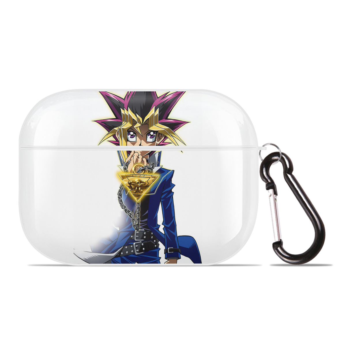 （画像用） 遊☆戯☆王 Yu-Gi-Oh! 【AirPods Pro用】ハードシェル保護ケース 耐衝撃・防指紋・カラビナ付き商品仕様