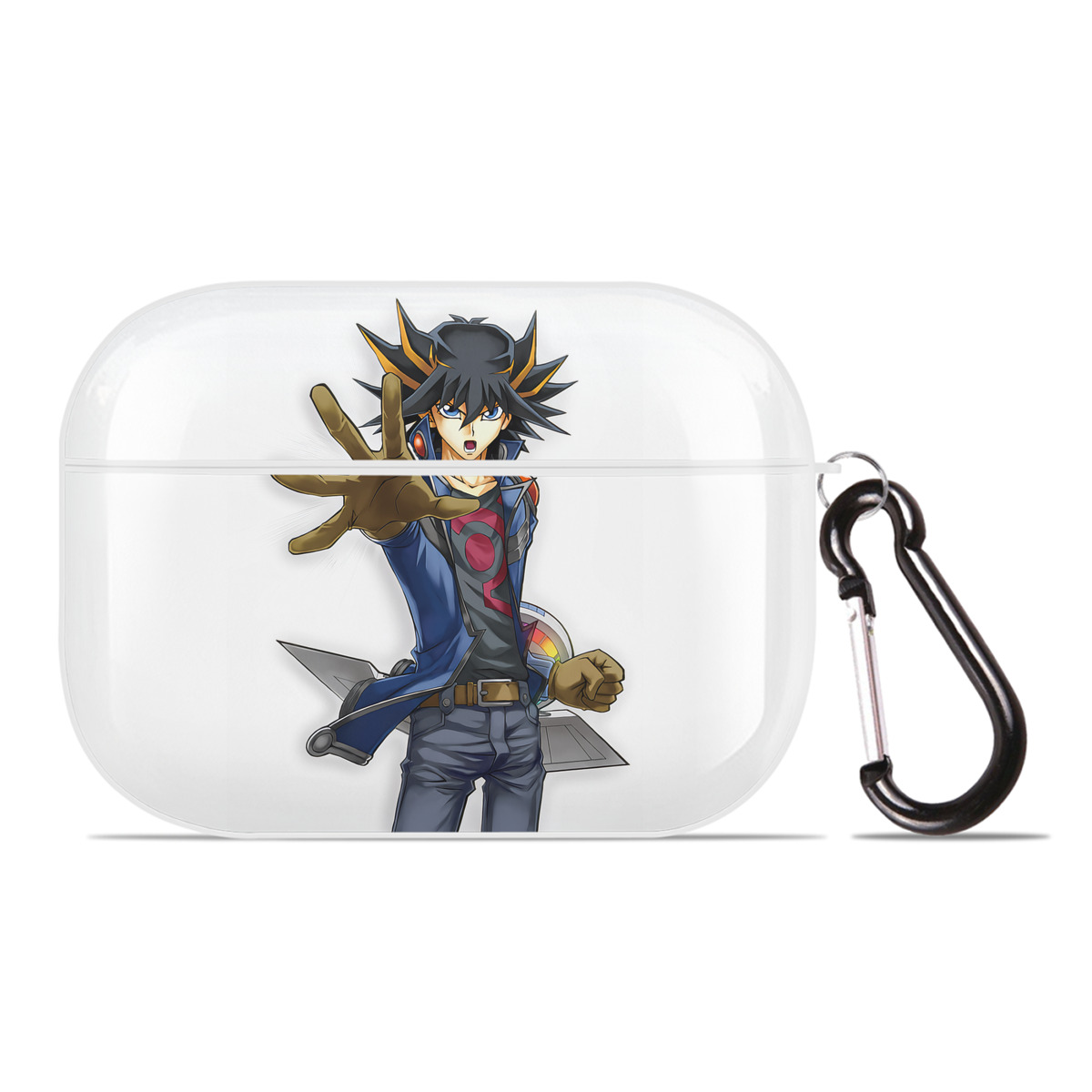 （画像用） 遊☆戯☆王 Yu-Gi-Oh! 【AirPods Pro用】ハードシェル保護ケース 耐衝撃・防指紋・カラビナ付き商品仕様