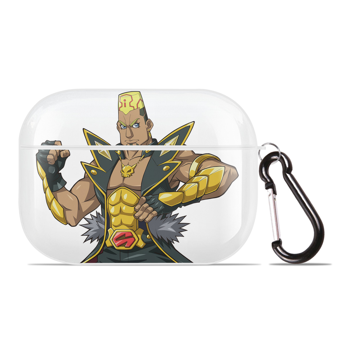 （画像用） 遊☆戯☆王 Yu-Gi-Oh! 【AirPods Pro用】ハードシェル保護ケース 耐衝撃・防指紋・カラビナ付き商品仕様