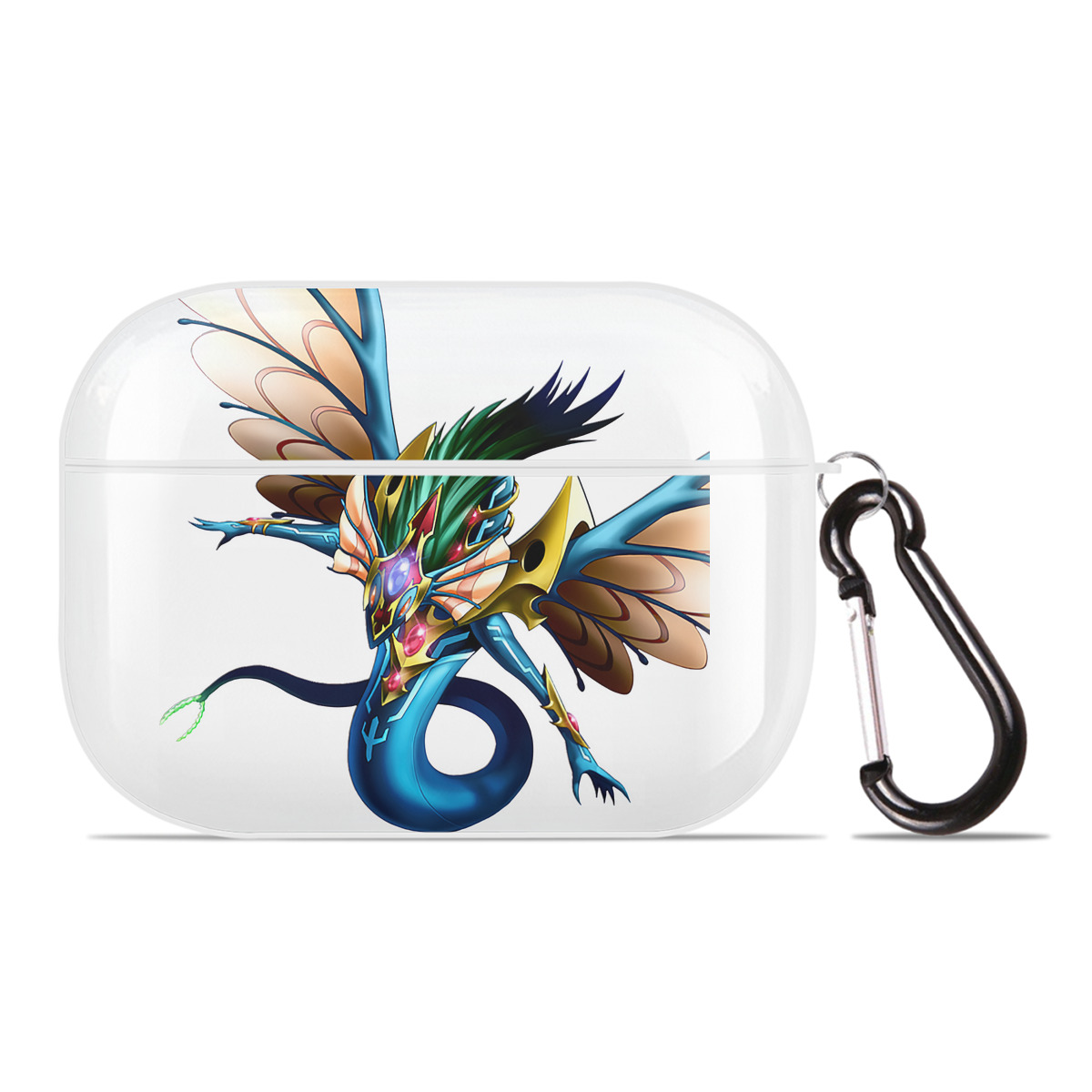 （画像用） 遊☆戯☆王 Yu-Gi-Oh! 【AirPods Pro用】ハードシェル保護ケース 耐衝撃・防指紋・カラビナ付き商品仕様