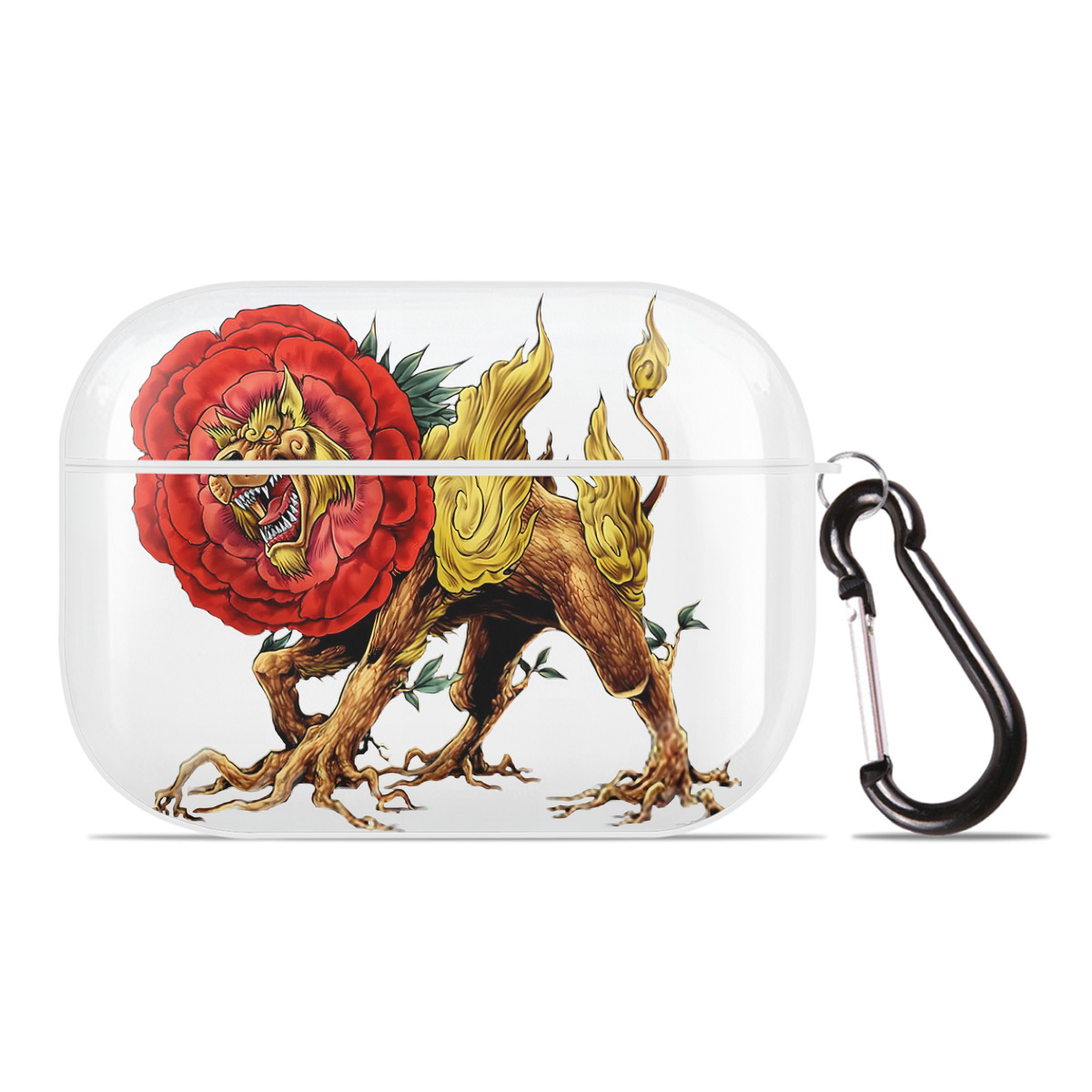 （画像用） 遊☆戯☆王 Yu-Gi-Oh! 【AirPods Pro用】ハードシェル保護ケース 耐衝撃・防指紋・カラビナ付き商品仕様