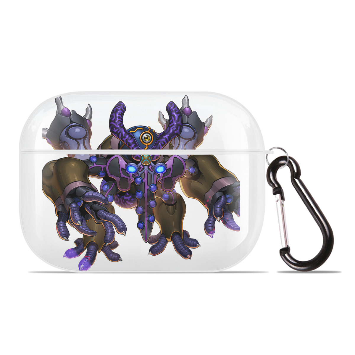 （画像用） 遊☆戯☆王 Yu-Gi-Oh! 【AirPods Pro用】ハードシェル保護ケース 耐衝撃・防指紋・カラビナ付き商品仕様