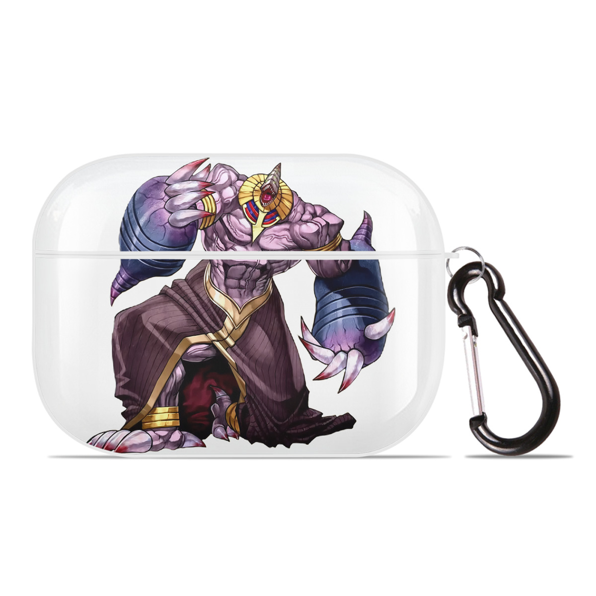 （画像用） 遊☆戯☆王 Yu-Gi-Oh! 【AirPods Pro用】ハードシェル保護ケース 耐衝撃・防指紋・カラビナ付き商品仕様