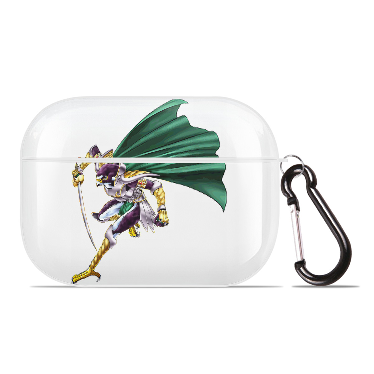 （画像用） 遊☆戯☆王 Yu-Gi-Oh! 【AirPods Pro用】ハードシェル保護ケース 耐衝撃・防指紋・カラビナ付き商品仕様