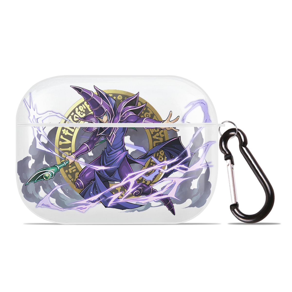（画像用） 遊☆戯☆王 Yu-Gi-Oh! 【AirPods Pro用】ハードシェル保護ケース 耐衝撃・防指紋・カラビナ付き商品仕様