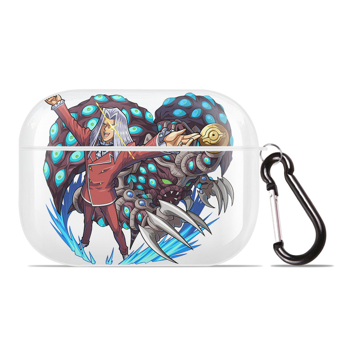 （画像用） 遊☆戯☆王 Yu-Gi-Oh! 【AirPods Pro用】ハードシェル保護ケース 耐衝撃・防指紋・カラビナ付き商品仕様