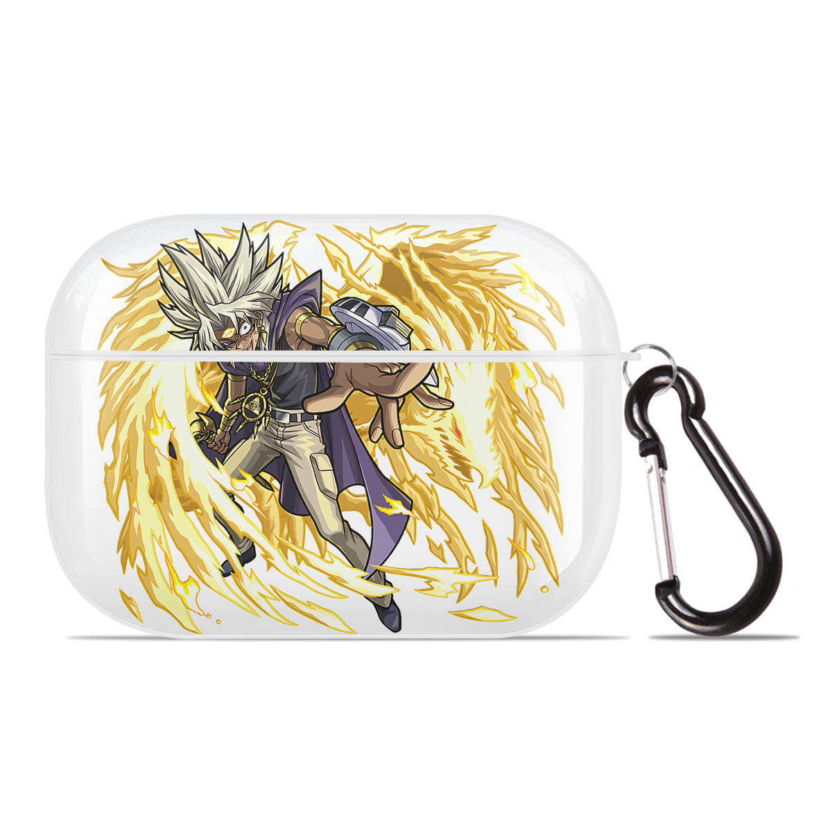 （画像用） 遊☆戯☆王 Yu-Gi-Oh! 【AirPods Pro用】ハードシェル保護ケース 耐衝撃・防指紋・カラビナ付き商品仕様