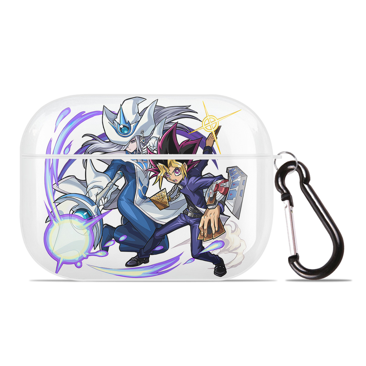 （画像用） 遊☆戯☆王 Yu-Gi-Oh! 【AirPods Pro用】ハードシェル保護ケース 耐衝撃・防指紋・カラビナ付き商品仕様
