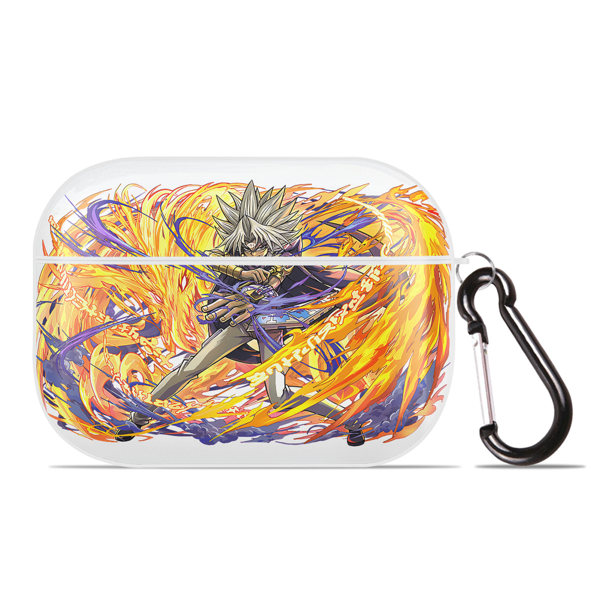 （画像用） 遊☆戯☆王 Yu-Gi-Oh! 【AirPods Pro用】ハードシェル保護ケース 耐衝撃・防指紋・カラビナ付き商品仕様