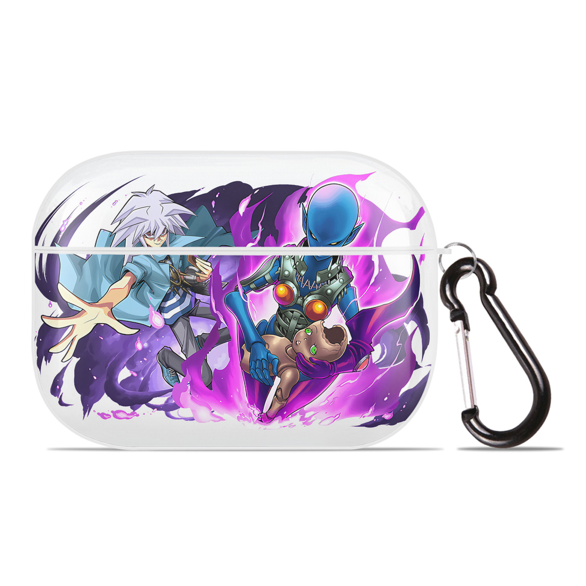 （画像用） 遊☆戯☆王 Yu-Gi-Oh! 【AirPods Pro用】ハードシェル保護ケース 耐衝撃・防指紋・カラビナ付き商品仕様