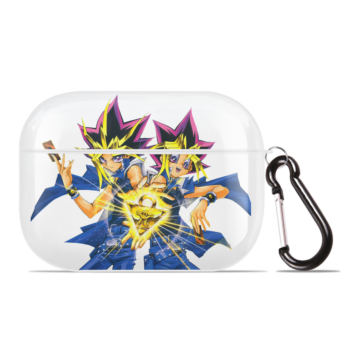 （画像用） 遊☆戯☆王 Yu-Gi-Oh! 【AirPods Pro用】ハードシェル保護ケース 耐衝撃・防指紋・カラビナ付き商品仕様