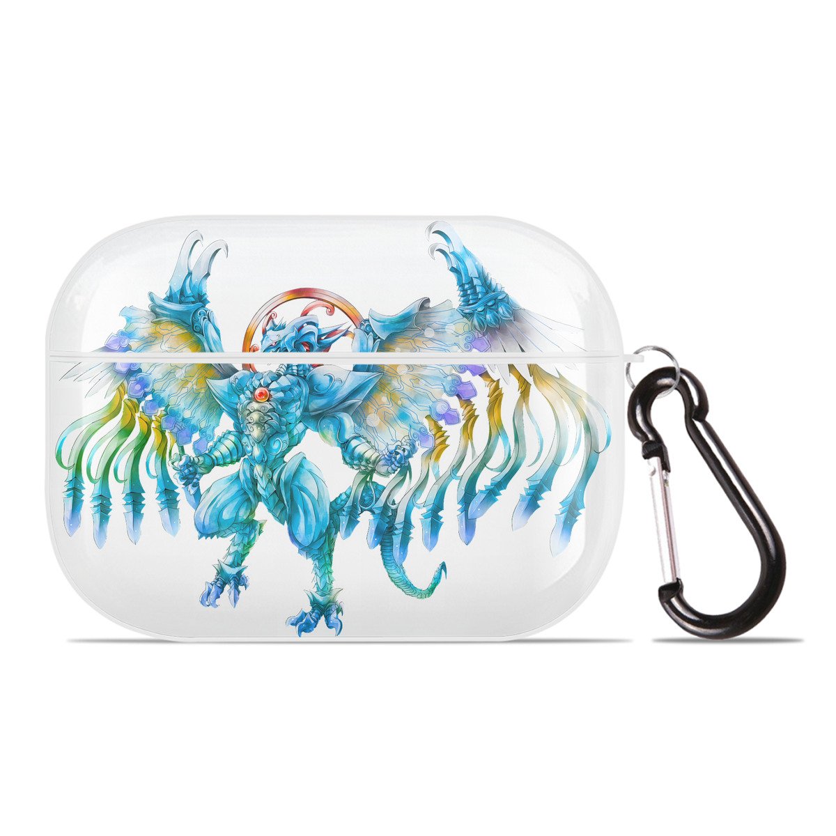 （画像用） 遊☆戯☆王 Yu-Gi-Oh! 【AirPods Pro用】ハードシェル保護ケース 耐衝撃・防指紋・カラビナ付き商品仕様