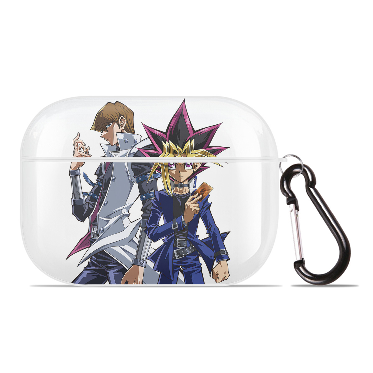 （画像用） 遊☆戯☆王 Yu-Gi-Oh! 【AirPods Pro用】ハードシェル保護ケース 耐衝撃・防指紋・カラビナ付き商品仕様