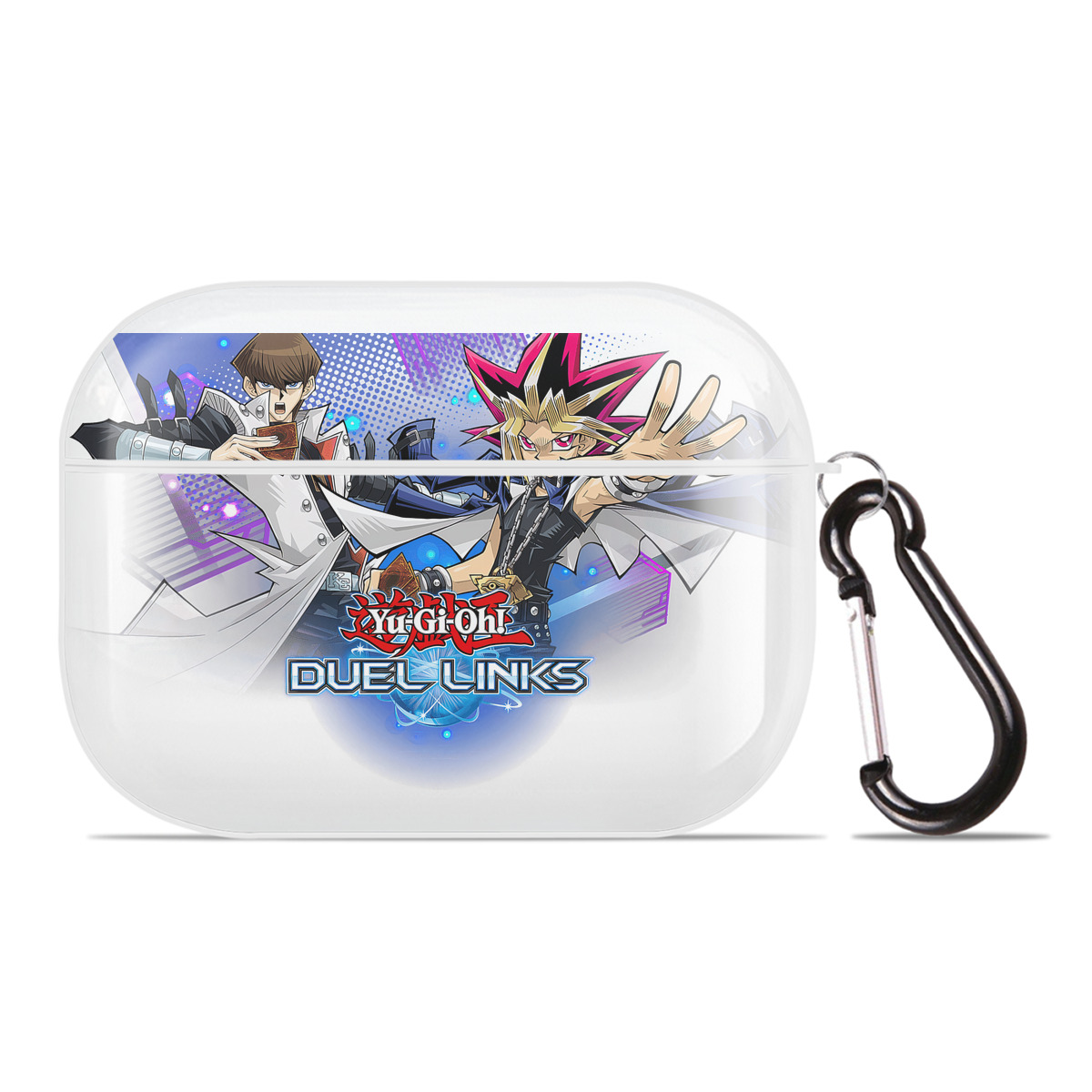 （画像用） 遊☆戯☆王 Yu-Gi-Oh! 【AirPods Pro用】ハードシェル保護ケース 耐衝撃・防指紋・カラビナ付き商品仕様