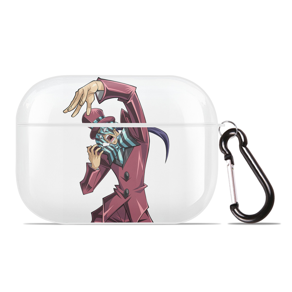（画像用） 遊☆戯☆王 Yu-Gi-Oh! 【AirPods Pro用】ハードシェル保護ケース 耐衝撃・防指紋・カラビナ付き商品仕様