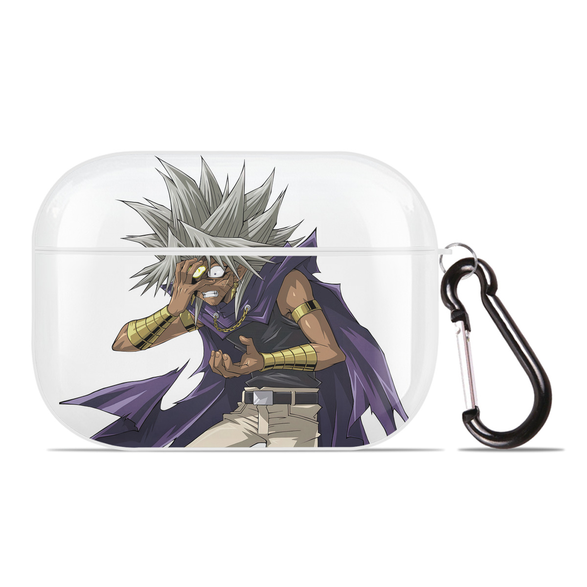 （画像用） 遊☆戯☆王 Yu-Gi-Oh! 【AirPods Pro用】ハードシェル保護ケース 耐衝撃・防指紋・カラビナ付き商品仕様