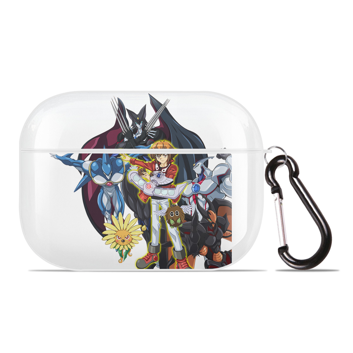 （画像用） 遊☆戯☆王 Yu-Gi-Oh! 【AirPods Pro用】ハードシェル保護ケース 耐衝撃・防指紋・カラビナ付き商品仕様