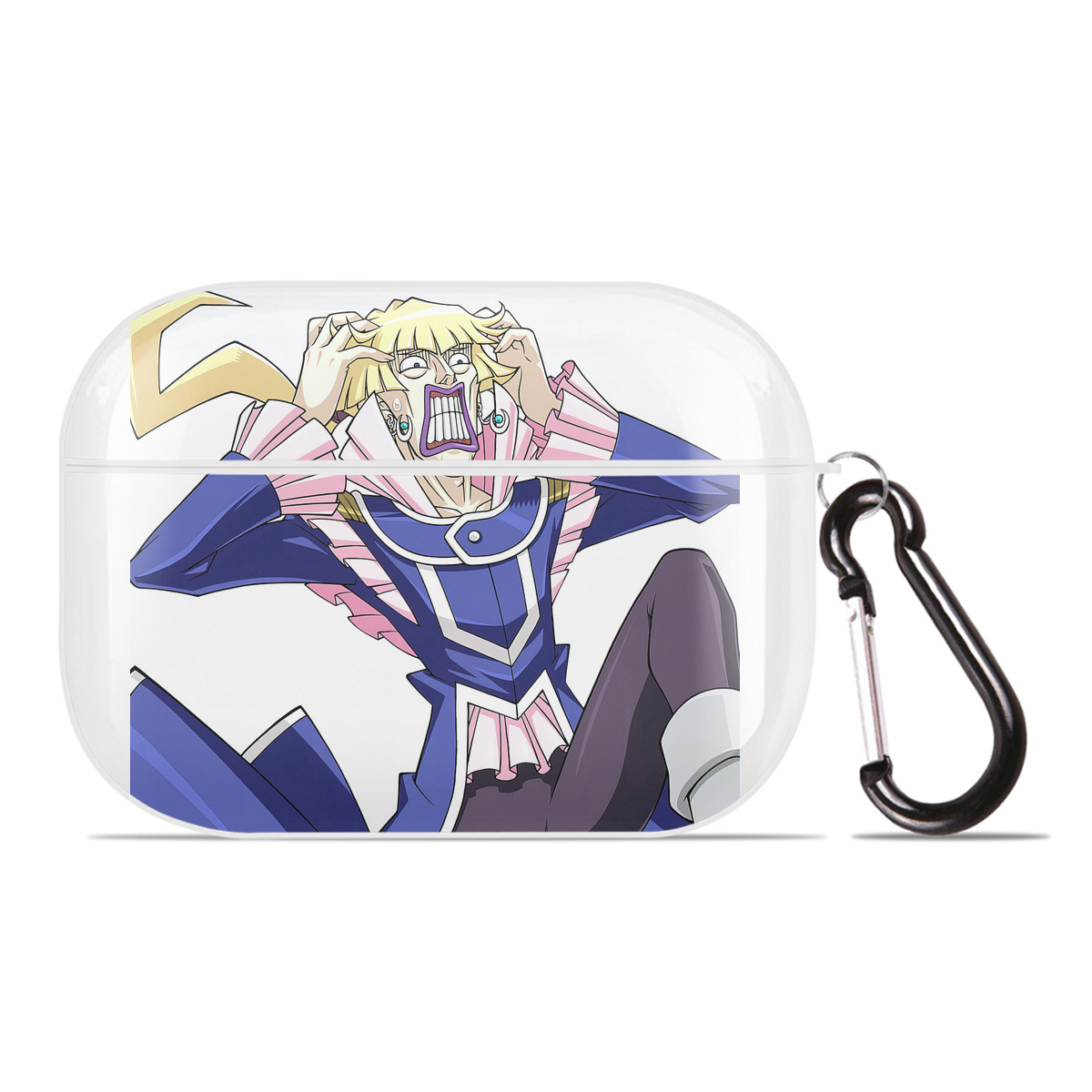 （画像用） 遊☆戯☆王 Yu-Gi-Oh! 【AirPods Pro用】ハードシェル保護ケース 耐衝撃・防指紋・カラビナ付き商品仕様