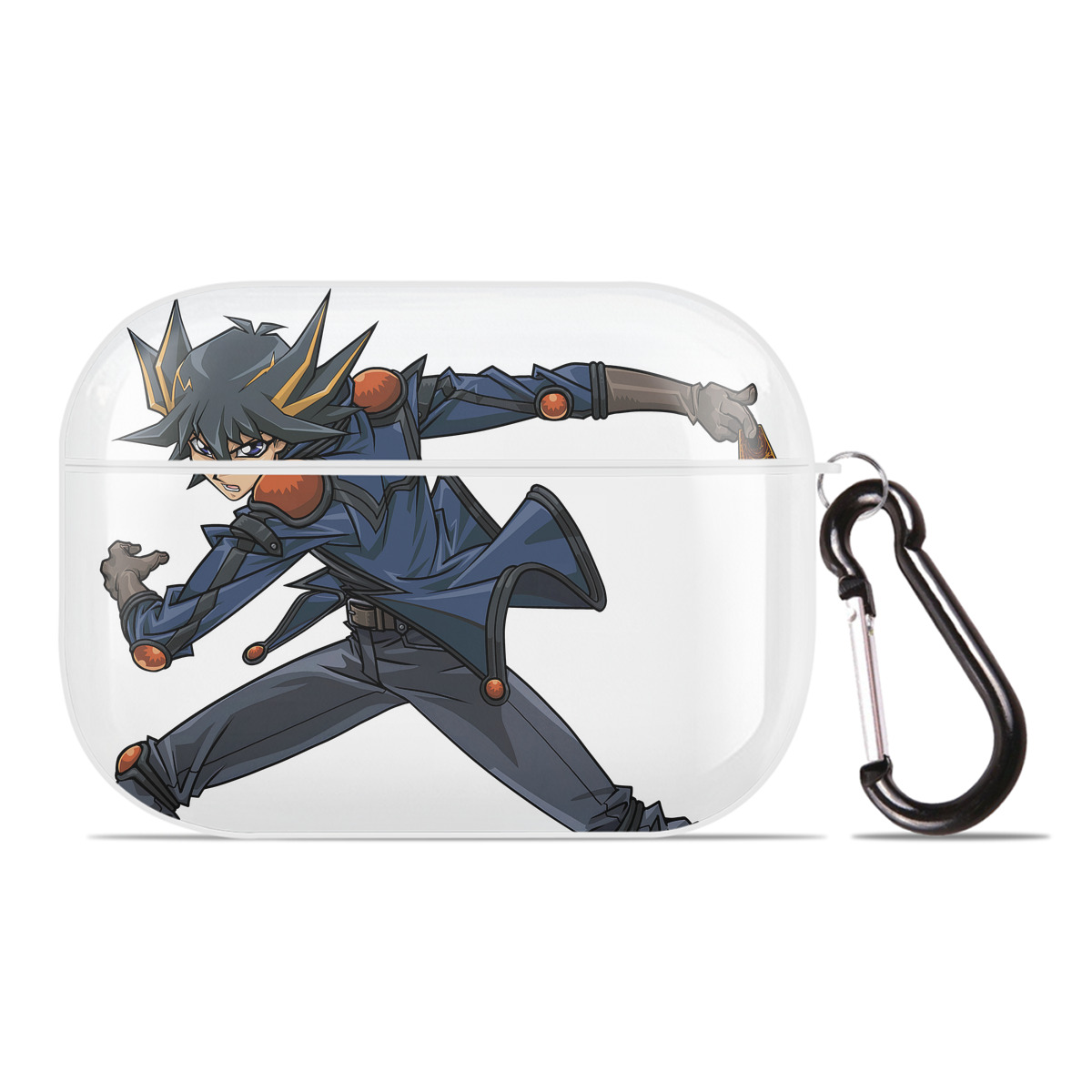 （画像用） 遊☆戯☆王 Yu-Gi-Oh! 【AirPods Pro用】ハードシェル保護ケース 耐衝撃・防指紋・カラビナ付き商品仕様