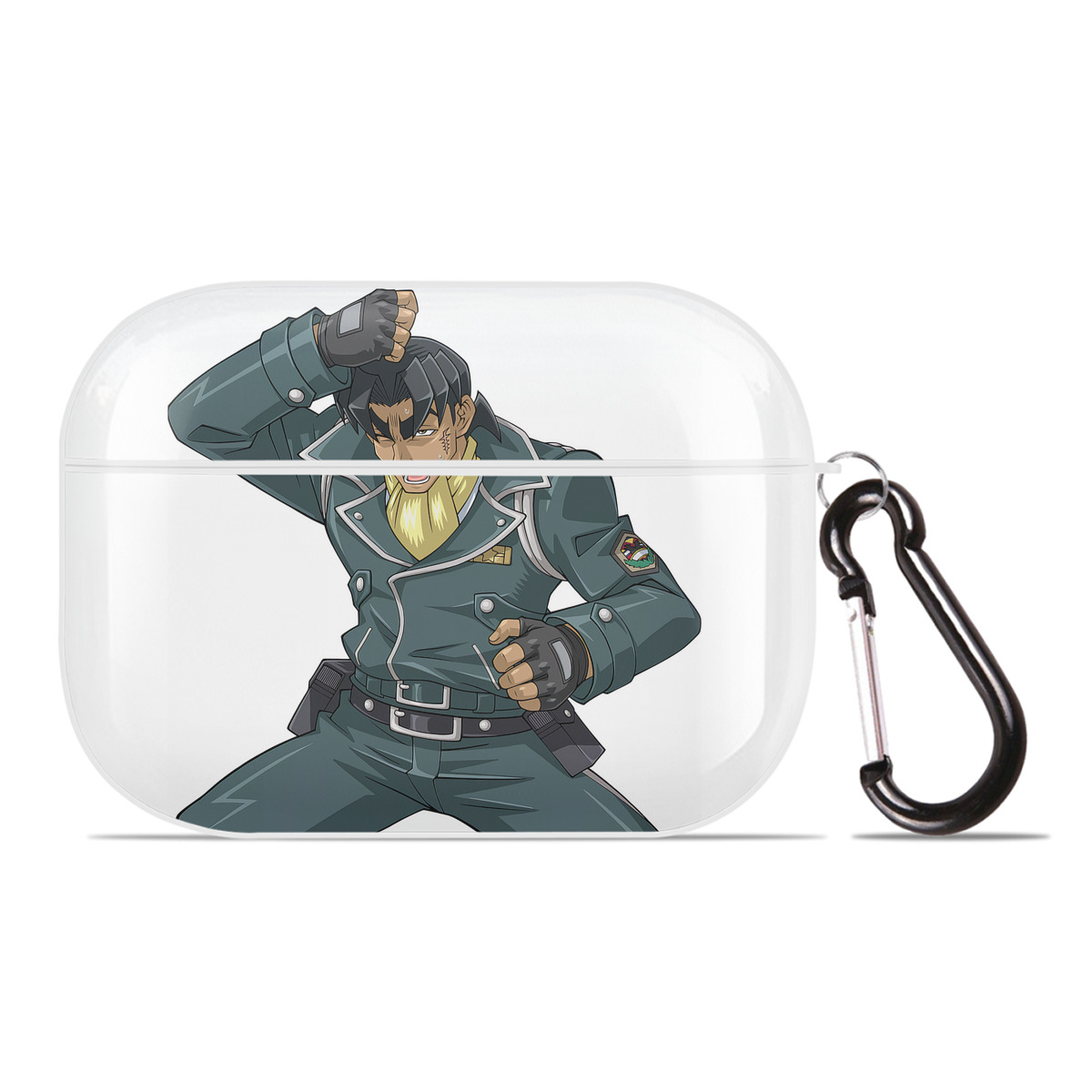 （画像用） 遊☆戯☆王 Yu-Gi-Oh! 【AirPods Pro用】ハードシェル保護ケース 耐衝撃・防指紋・カラビナ付き商品仕様