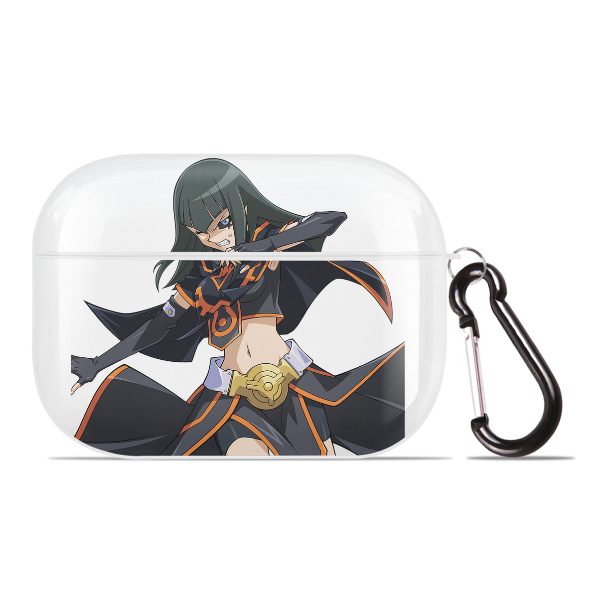 （画像用） 遊☆戯☆王 Yu-Gi-Oh! 【AirPods Pro用】ハードシェル保護ケース 耐衝撃・防指紋・カラビナ付き商品仕様