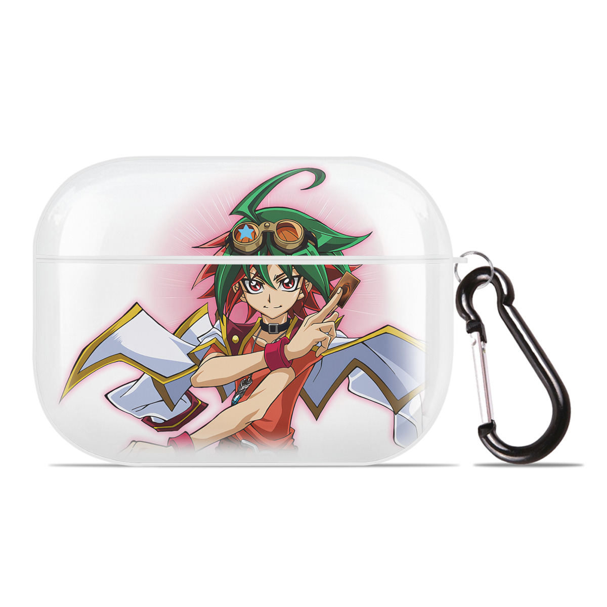 （画像用） 遊☆戯☆王 Yu-Gi-Oh! 【AirPods Pro用】ハードシェル保護ケース 耐衝撃・防指紋・カラビナ付き商品仕様
