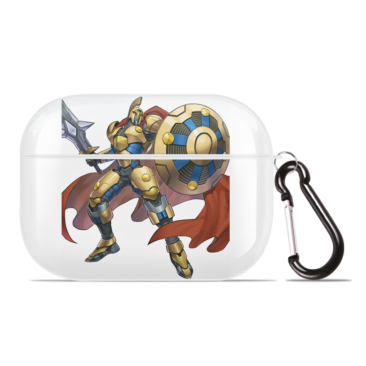 （画像用） 遊☆戯☆王 Yu-Gi-Oh! 【AirPods Pro用】ハードシェル保護ケース 耐衝撃・防指紋・カラビナ付き商品仕様