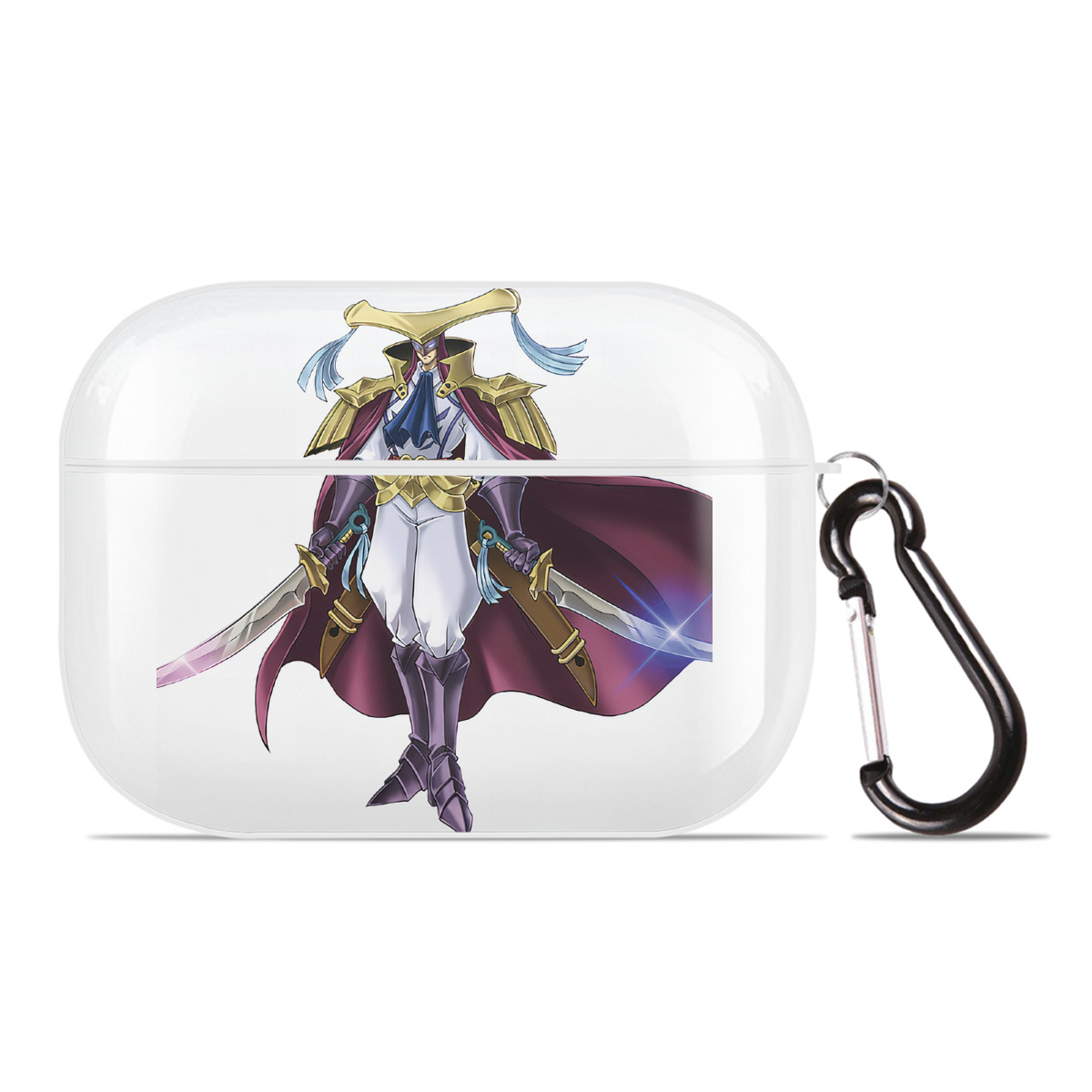（画像用） 遊☆戯☆王 Yu-Gi-Oh! 【AirPods Pro用】ハードシェル保護ケース 耐衝撃・防指紋・カラビナ付き商品仕様