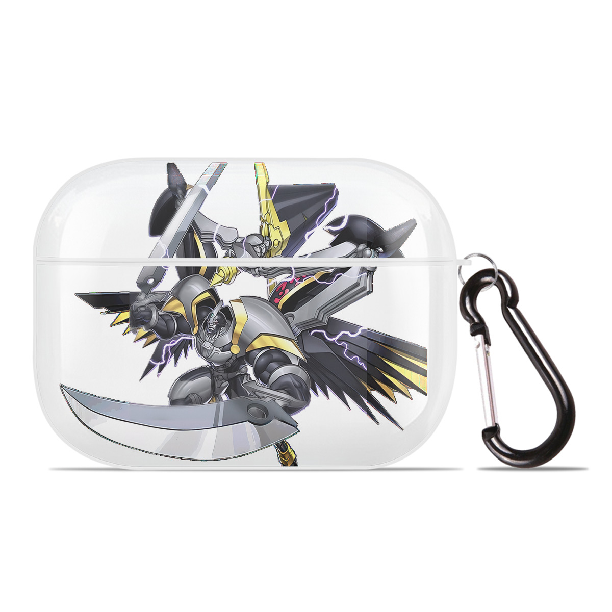 （画像用） 遊☆戯☆王 Yu-Gi-Oh! 【AirPods Pro用】ハードシェル保護ケース 耐衝撃・防指紋・カラビナ付き商品仕様