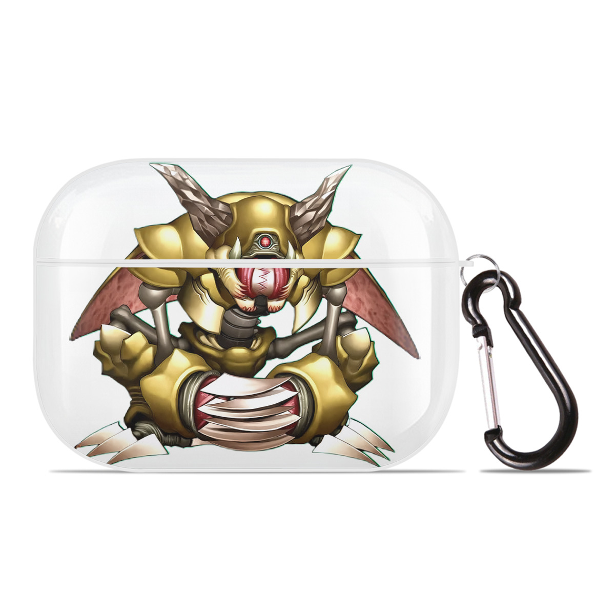 （画像用） 遊☆戯☆王 Yu-Gi-Oh! 【AirPods Pro用】ハードシェル保護ケース 耐衝撃・防指紋・カラビナ付き商品仕様