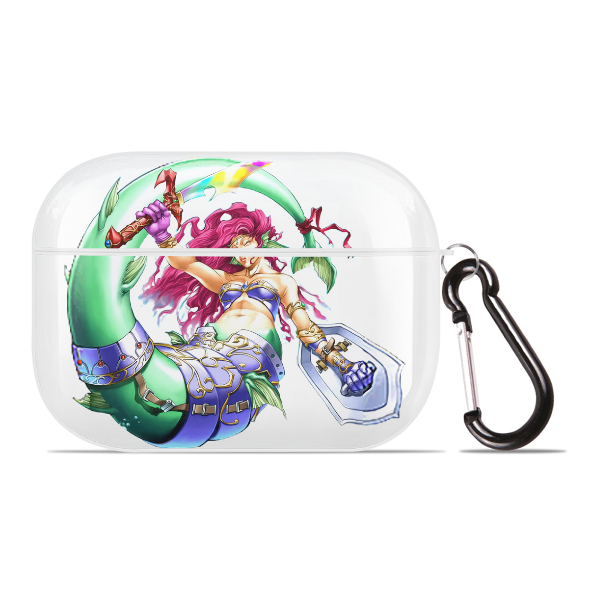 （画像用） 遊☆戯☆王 Yu-Gi-Oh! 【AirPods Pro用】ハードシェル保護ケース 耐衝撃・防指紋・カラビナ付き商品仕様