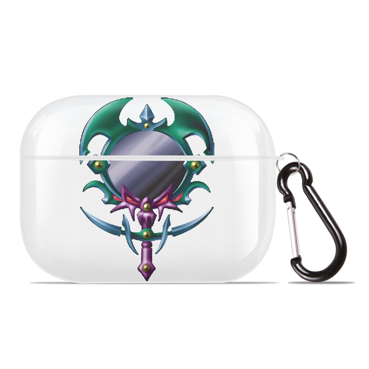 （画像用） 遊☆戯☆王 Yu-Gi-Oh! 【AirPods Pro用】ハードシェル保護ケース 耐衝撃・防指紋・カラビナ付き商品仕様