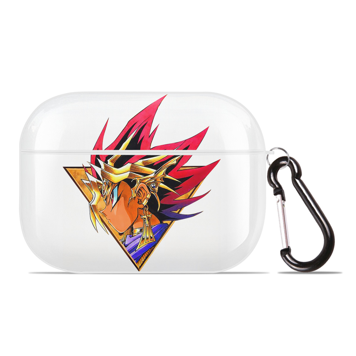 （画像用） 遊☆戯☆王 Yu-Gi-Oh! 【AirPods Pro用】ハードシェル保護ケース 耐衝撃・防指紋・カラビナ付き商品仕様