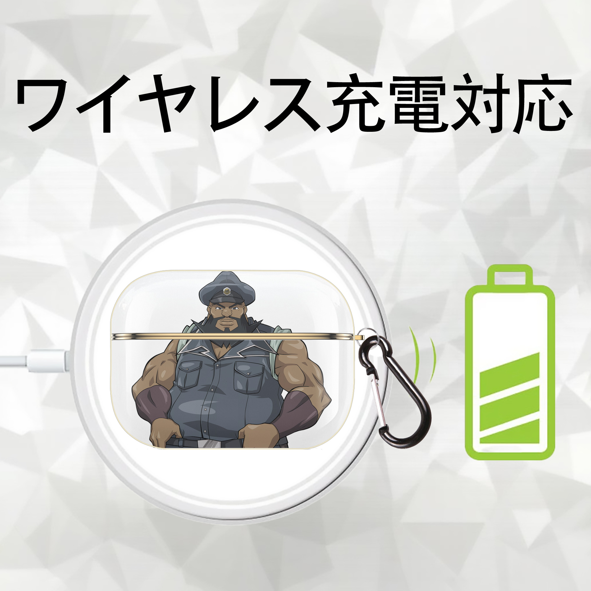 遊☆戯☆王 Yu-Gi-Oh! 【AirPods Pro用】ハードシェル保護ケース｜耐衝撃・防指紋・カラビナ付き商品仕様